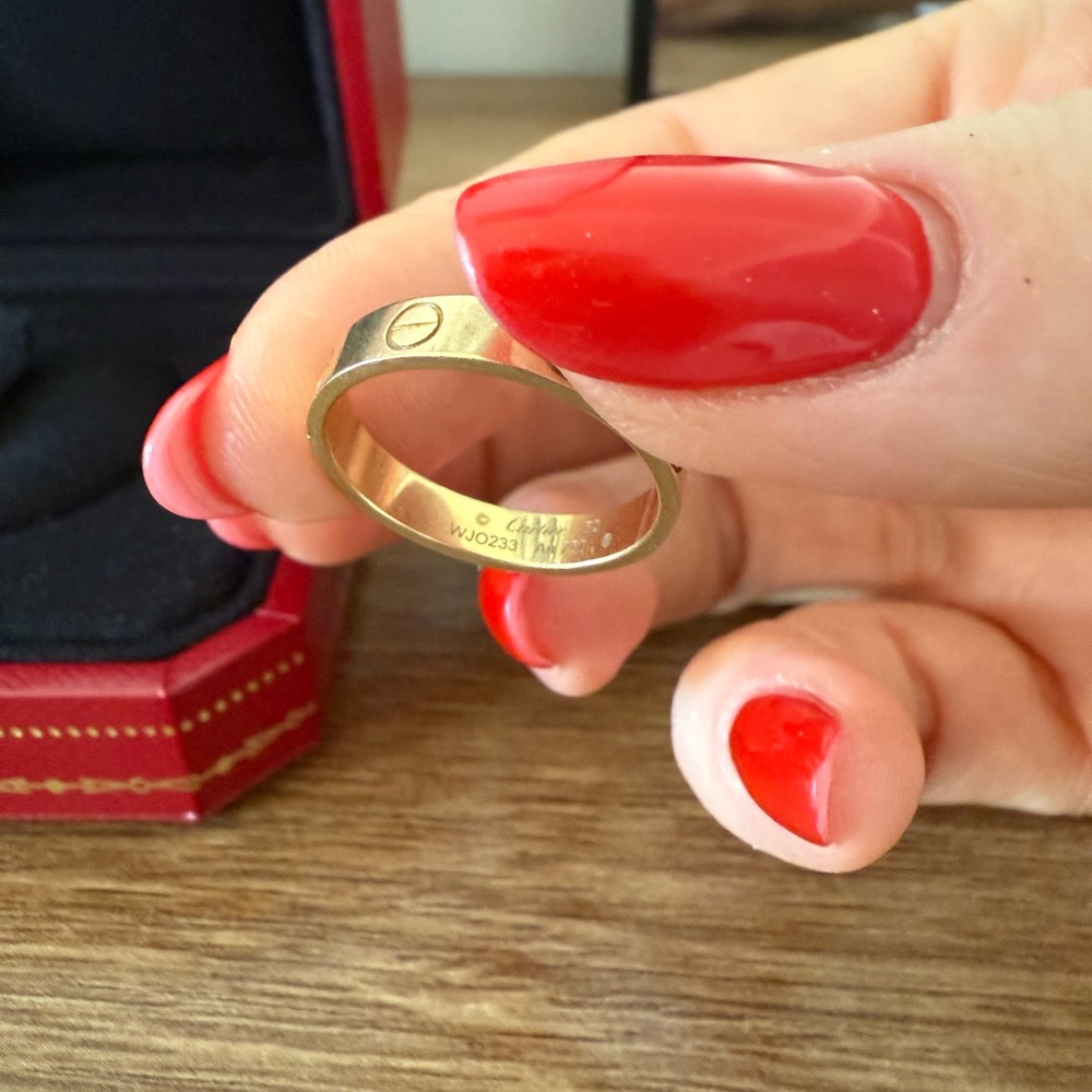 Cartier Gold Wedding Band Ring, 5.5 - Picture 4 of 6